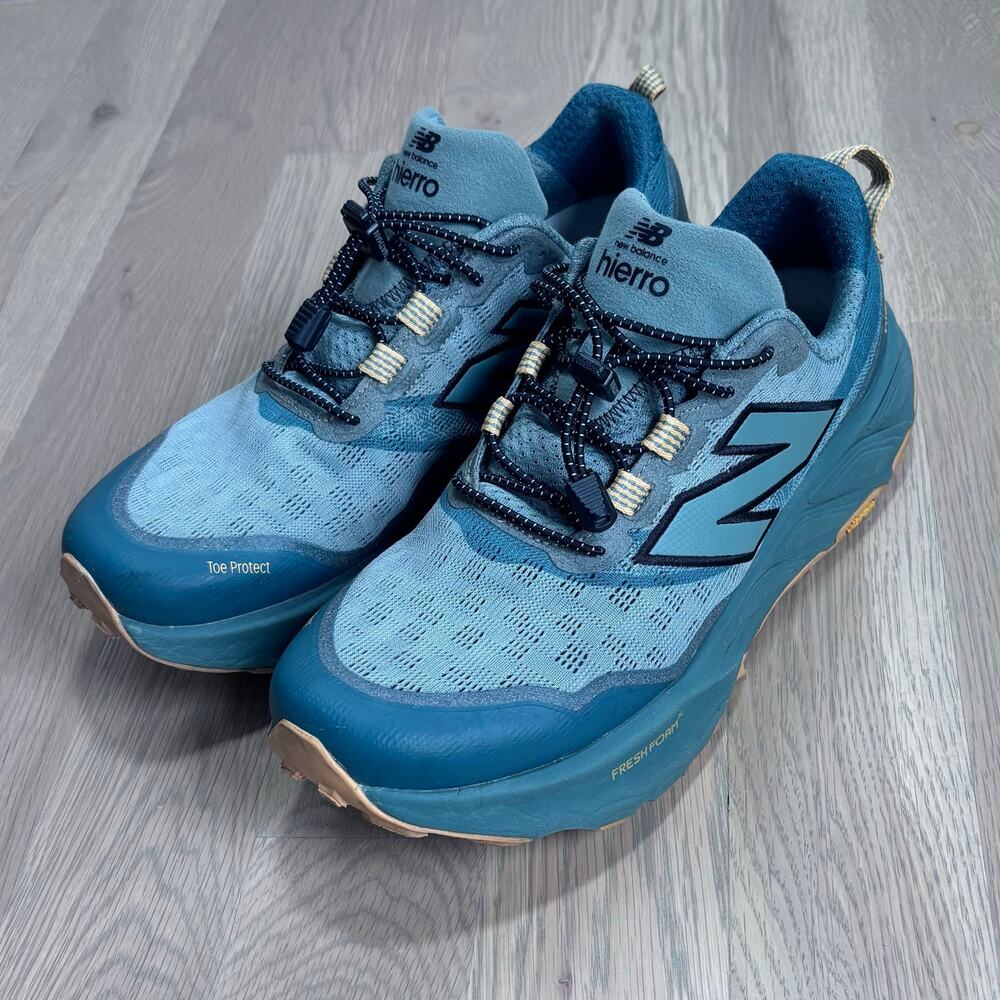 New Balance Fresh Foam X Hierro V9 Trail Run Sneakers Juniper Green Men Size 12